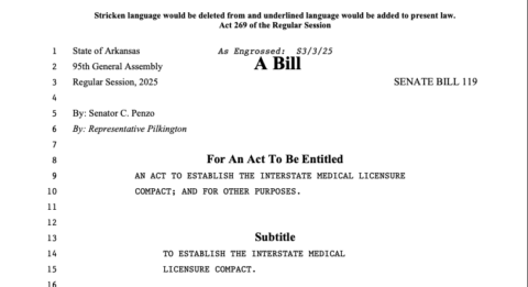 Screenshot of the first page of SB 119 (Act 269)